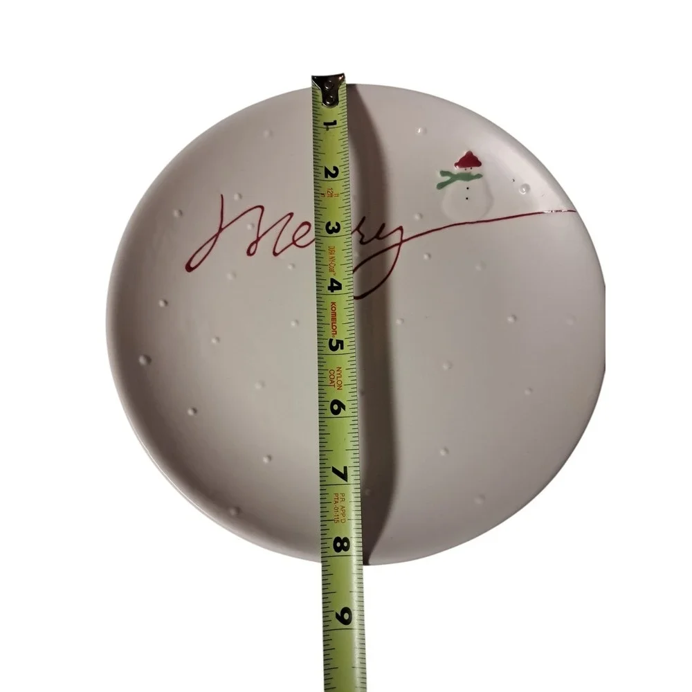 Hallmark Round Merry Plate 8